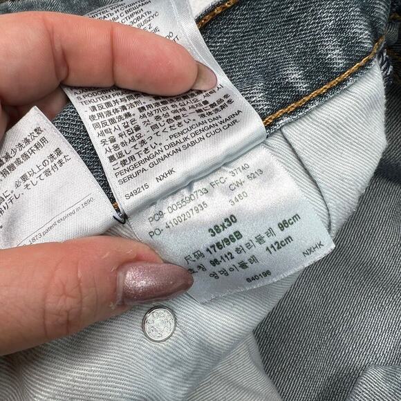 Levi’s 559 Relaxed Straight Jeans Sub Zero Medium Wash FLAW Mens 33x30 - Picture 8 of 9